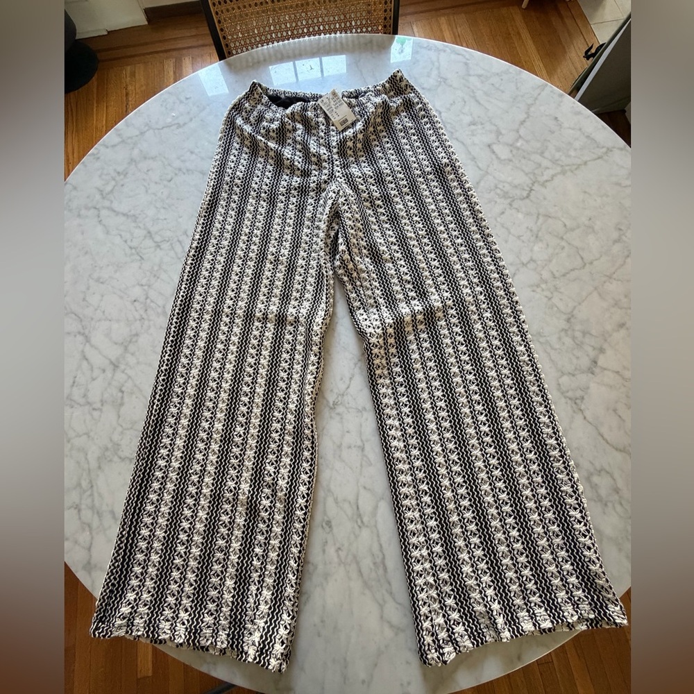 NWT H&M crochet Wide-Leg Pants
